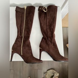 Calvin Klein Suede tall boots size 6